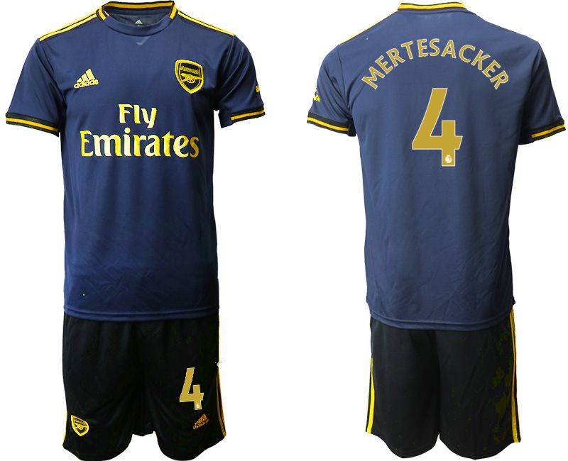 Men 2019-2020 club Arsenal away #4 blue Soccer Jerseys